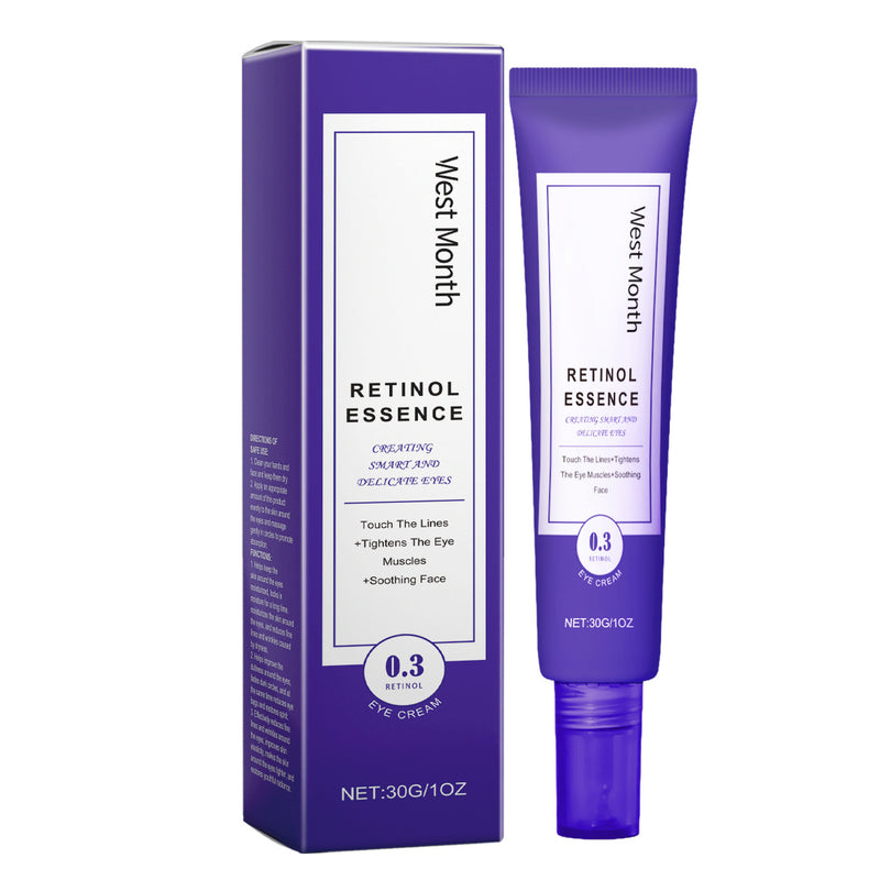 Anti-aging eye cream with retinol essence by West Month for youthful, tight skin around the eyes.
