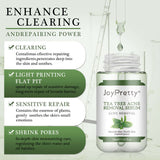 JoyPretty Tea Tree Acne Removal Serum for clearing, sensitive repair, and shrinking pores, 30ml essence.