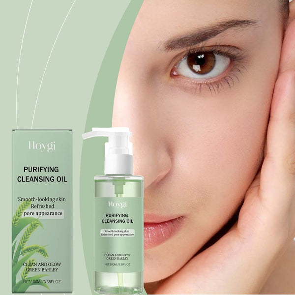 Gentle Cleansing Oil for refreshed skin with smooth appearance and purifying ingredients in a sleek bottle.