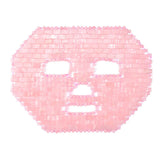 Jade face mask for facial massage treatment with unique jade sheet and bead design, ideal for skincare.