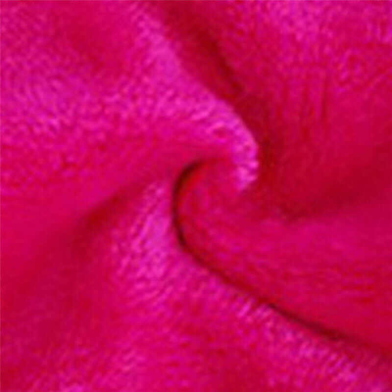 Close-up of soft pink microfiber fabric used for water makeup remover towels.