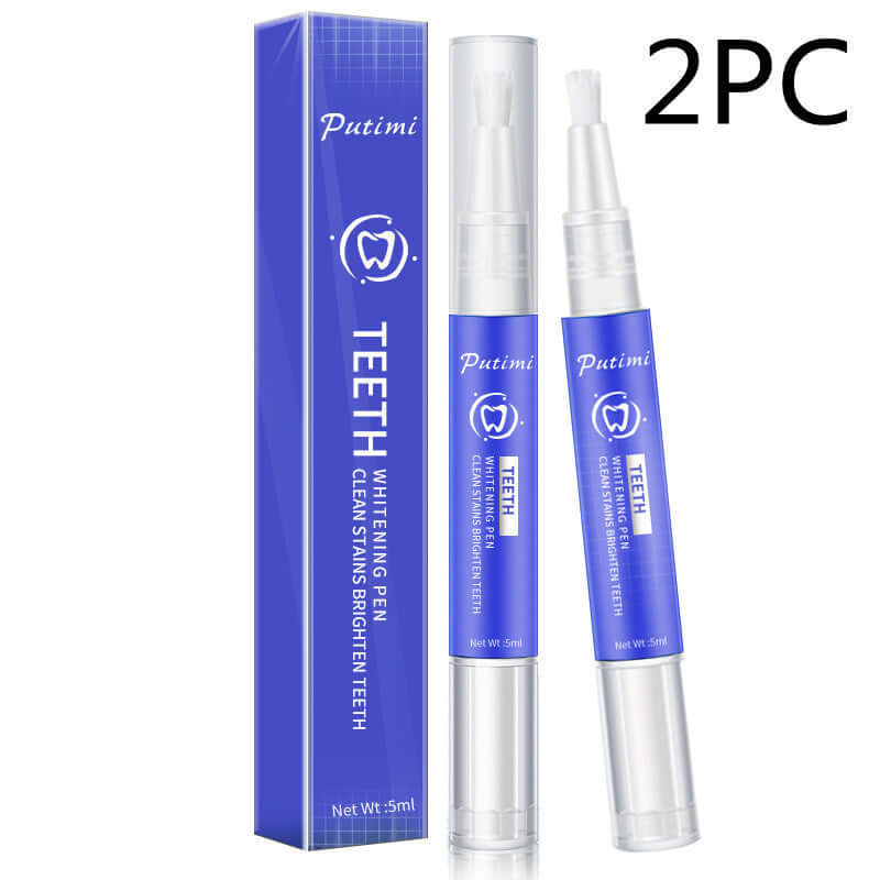 Putimi teeth whitening pen set for removing stains, brightening teeth, and enhancing dental care.