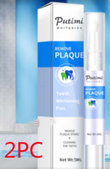 Putimi teeth whitening pen packaging, designed to remove plaque and stains for a brighter smile.