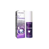 Teeth whitening purple corrector treatment in a 30ml bottle and box for brighter smiles.