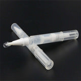 Transparent teeth whitening pen with brush applicator, ideal for effective teeth bleaching and whitening.