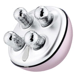 Usb rechargeable roller massage device for face-lifting, skin firming, and reducing fine lines.